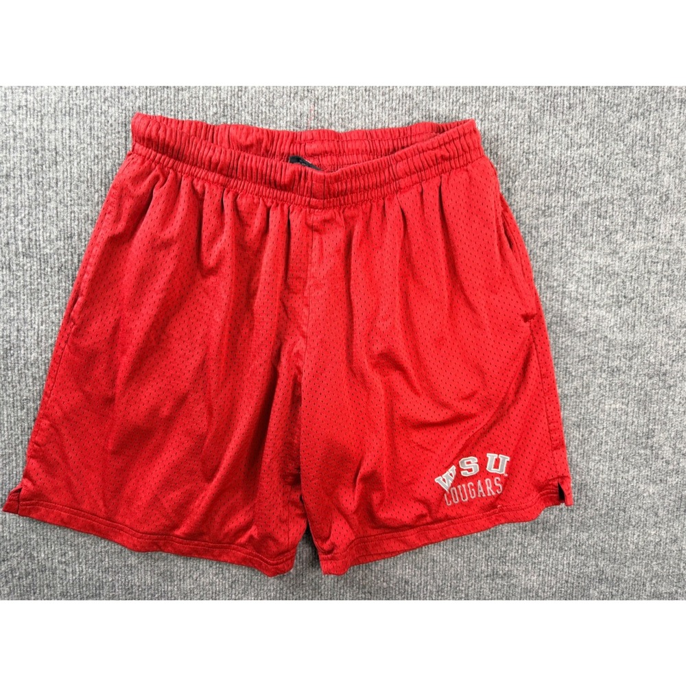 Colosseum WSU Cougars Shorts Mens Medium Red Mesh Y2K Athletic Graphic Workwear